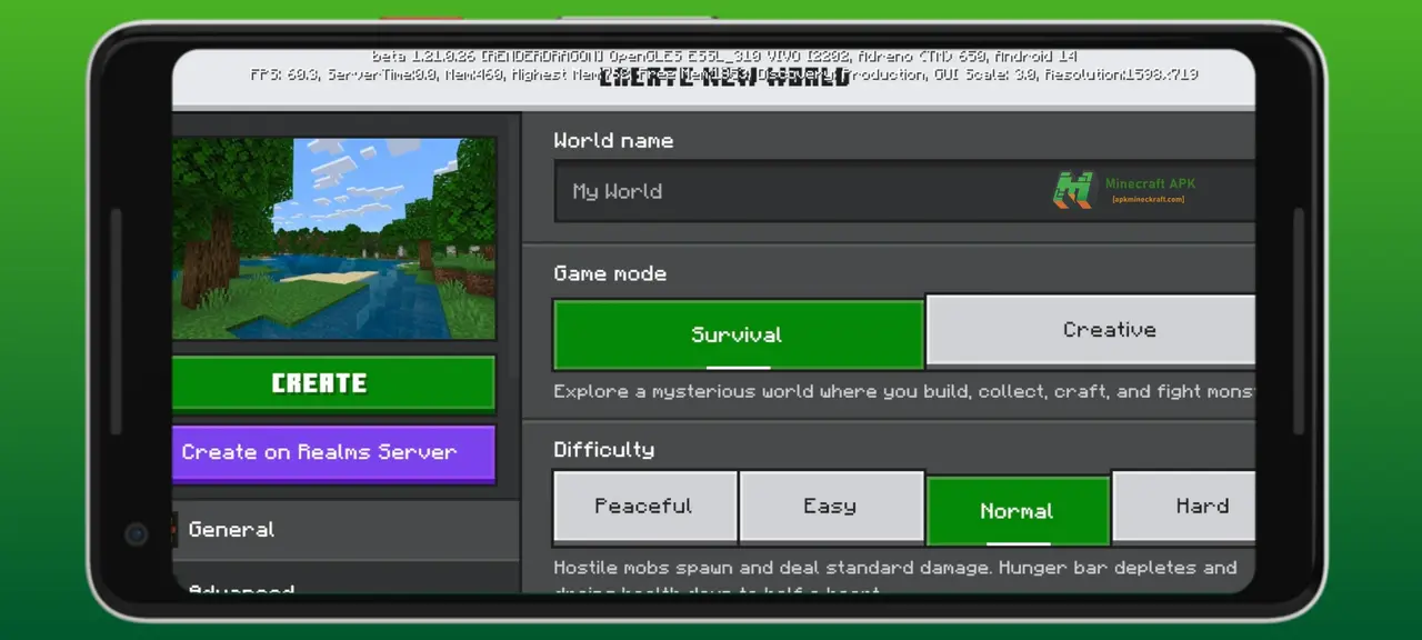Minecraft-APK-Download-Game-mode-Screenshot